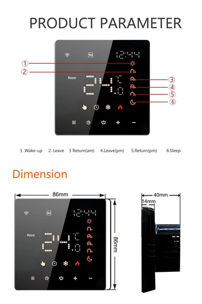 Graffiti Smart Electric Heating Film Home Graphene Thermostat