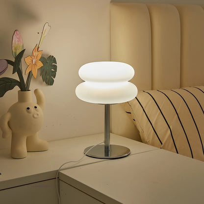 Bauhaus retro table lamp plastic lamps bedroom bedside living room Nordic mushroom lamp 9-level brightness dimming ambient light