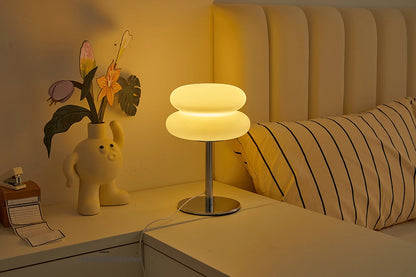 Bauhaus retro table lamp plastic lamps bedroom bedside living room Nordic mushroom lamp 9-level brightness dimming ambient light