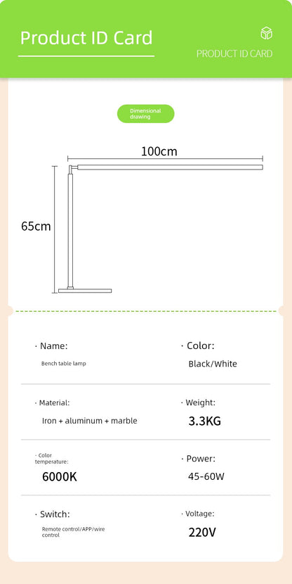 Full Spectrum Myopia Prevention Desktop Writing Work Eye Protection Desk Lamp