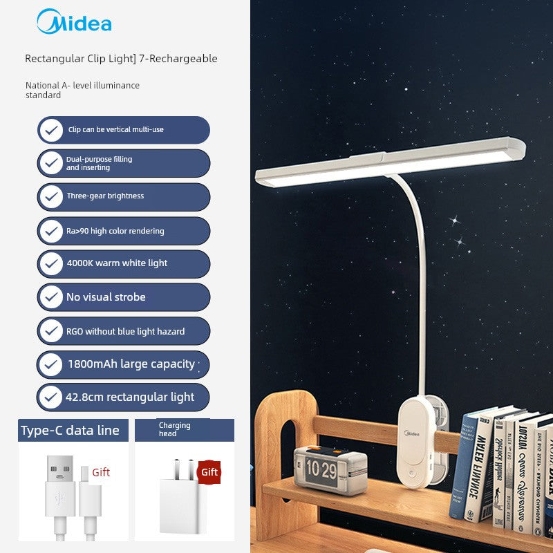 Midea Clip-on Charging Kids Student Bedside Lamp