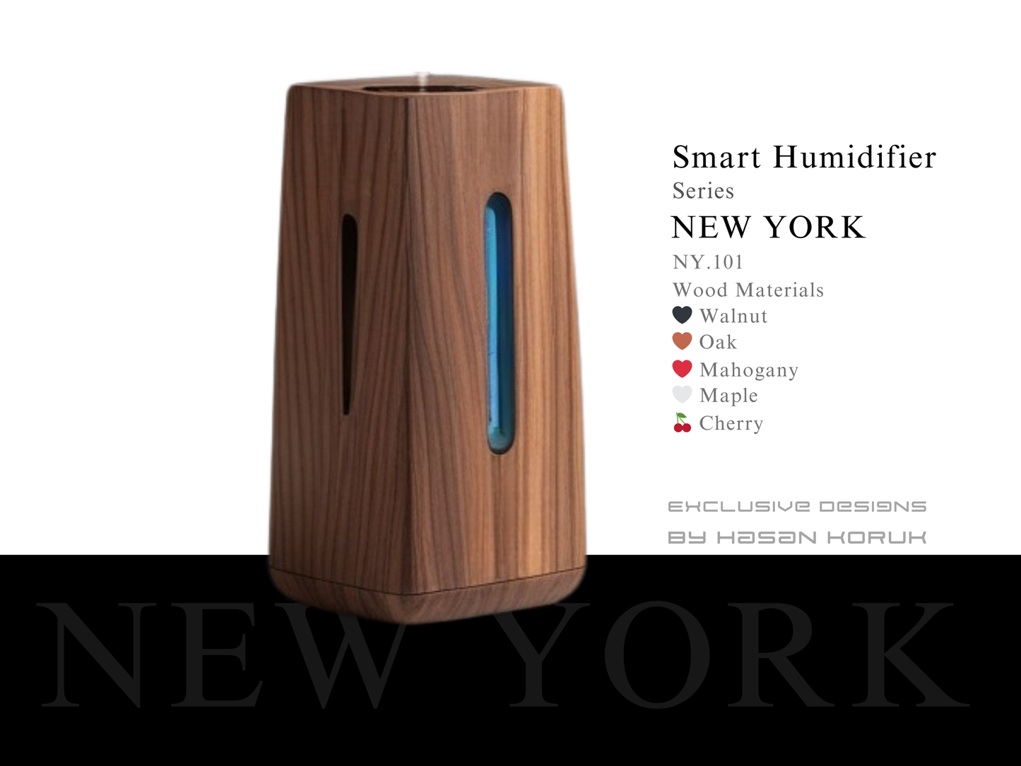 🌿NY.101 Smart Wooden Humidifier – Nature’s Elegance, Technology’s Intelligence 🌿